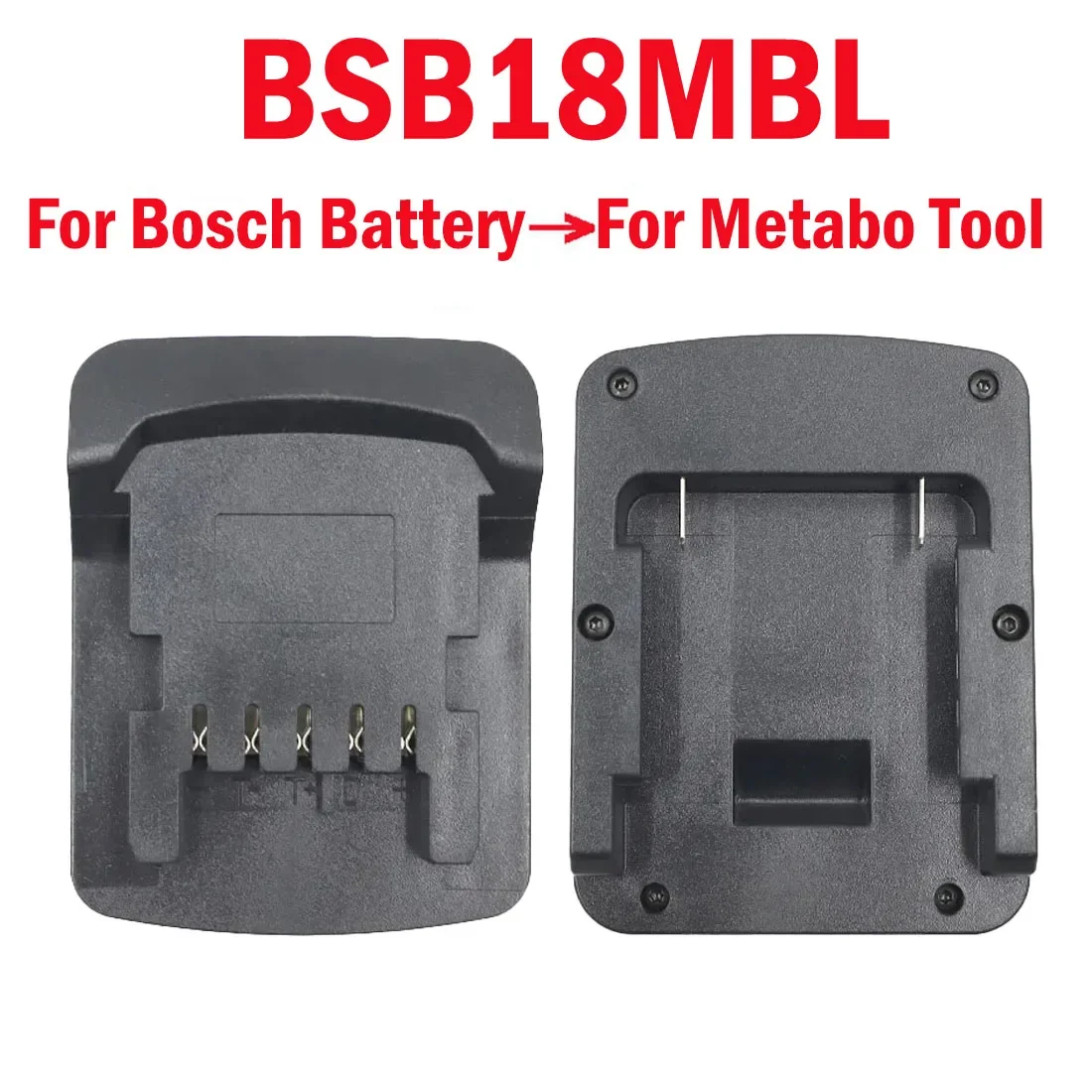 BSB18MBL Adapter Converter Use for Bosch 18V Li-Ion Battery BAT618 Series Lithium Batteries on For Metabo 18V Lithium Power Tool