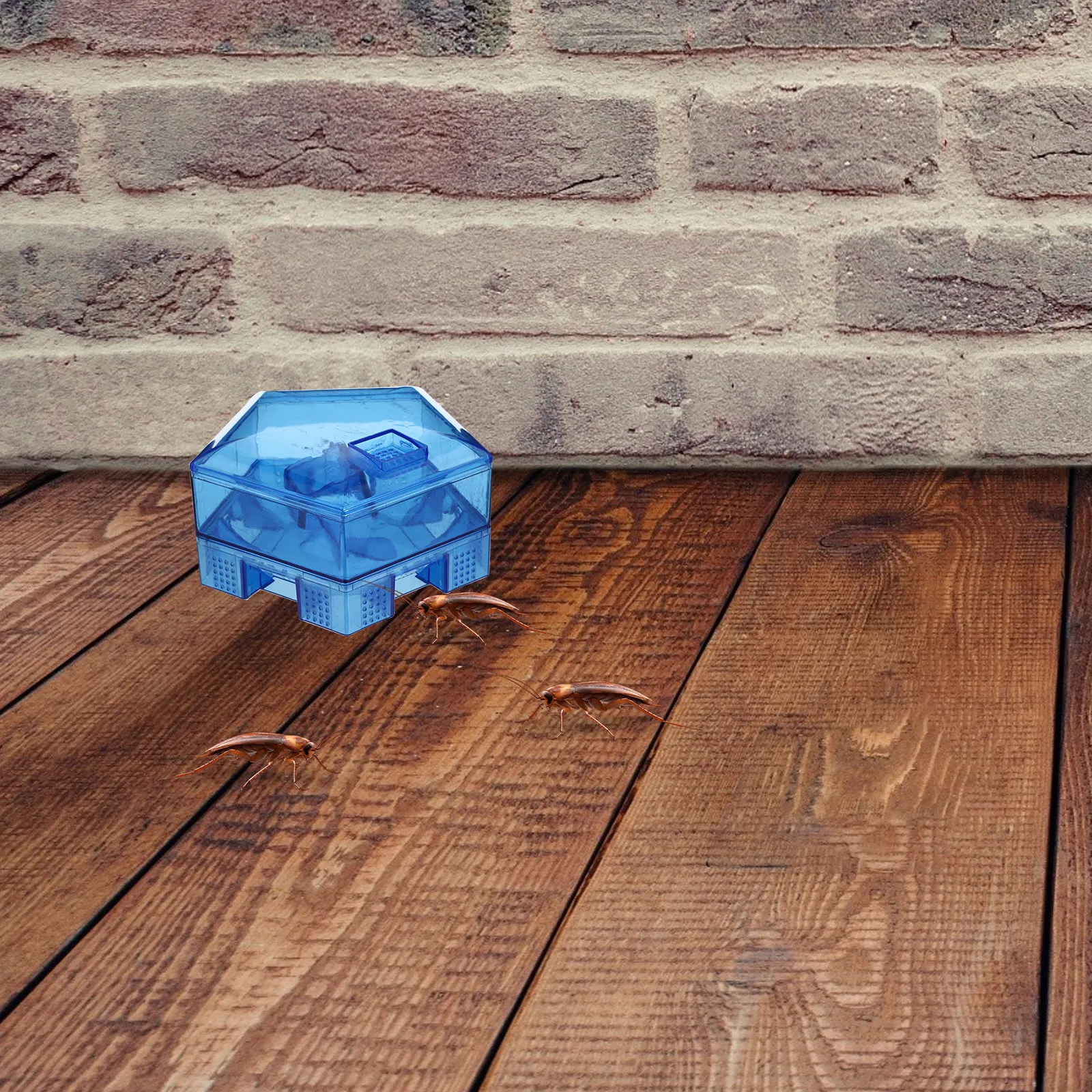 Reusable Cockroach Traps Busters Box Catcher Blue for Kitchen Bathroom Toilet Easy Non-Toxic Control Traps Catcher