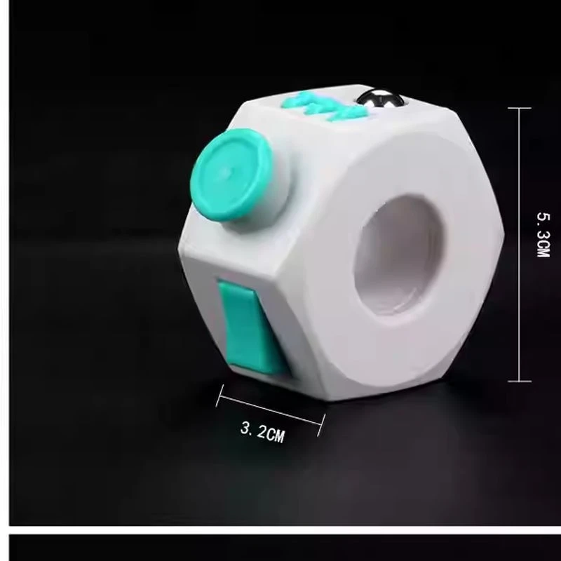 Stress Relief Magic Ring Toy Dice Squeezable Fun Boredom Buster ADHD Autism Toys Fidget Spinner