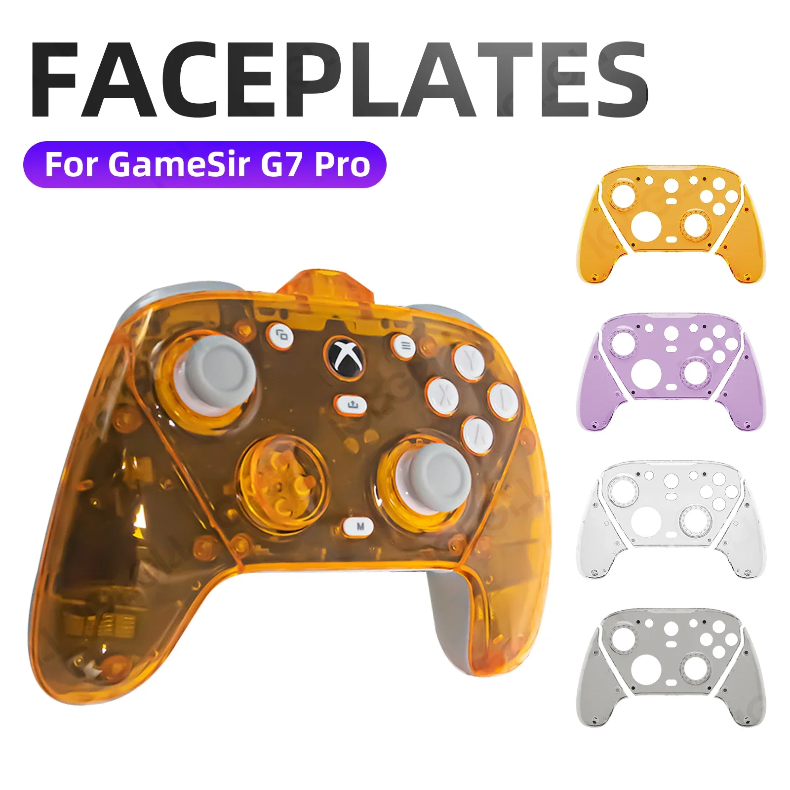 Faceplate Shell for GameSir G7 Pro Magnetic DIY Decorative Strip Replacement Case Cover GameSir G7 Pro Accessories Anti-scratch