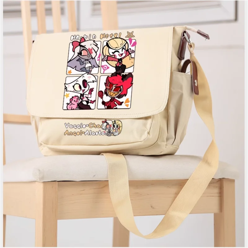 Alastor Cosplay bag Costume Hazbin Anime Hotel Theme Casual Oxford Messenger Bag Cosplay Fashion Schoolbag Shoulder Bag Student