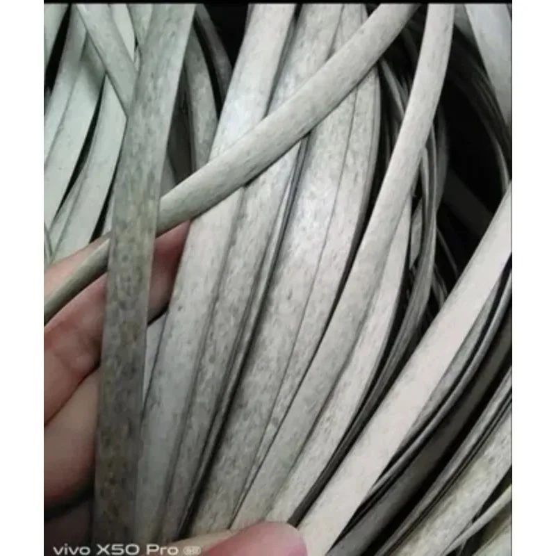 8mm 500g Newest Grey PE Flat Synthetic Rattan Weaving Material Knit Repair Chair Table Sofa Basket Craft Home Furniture Decor