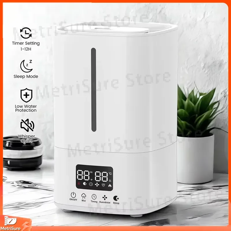 Top Fill 5L Evaporative Humidifier with Cooling and Heating Function Indoor Aromatherapy Mist Humidifier for Bedroom Office