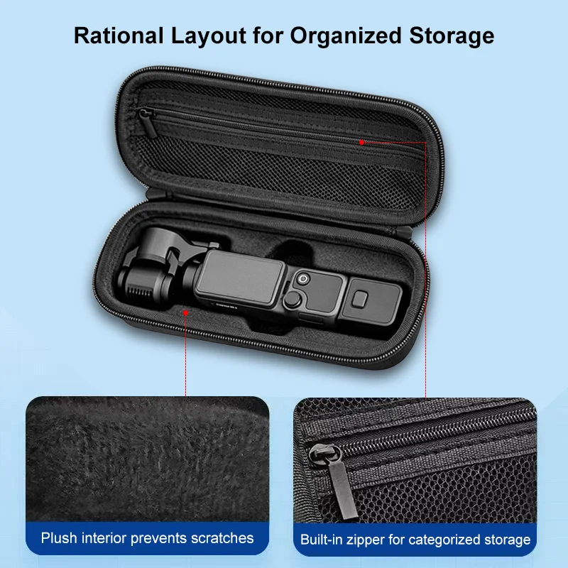 Mini Carrying Body Bag For Pocket 4 Portable PU Hard Shell Protective Shockproof Storage Bag For DJI Osmo Pocket 4 Accessories