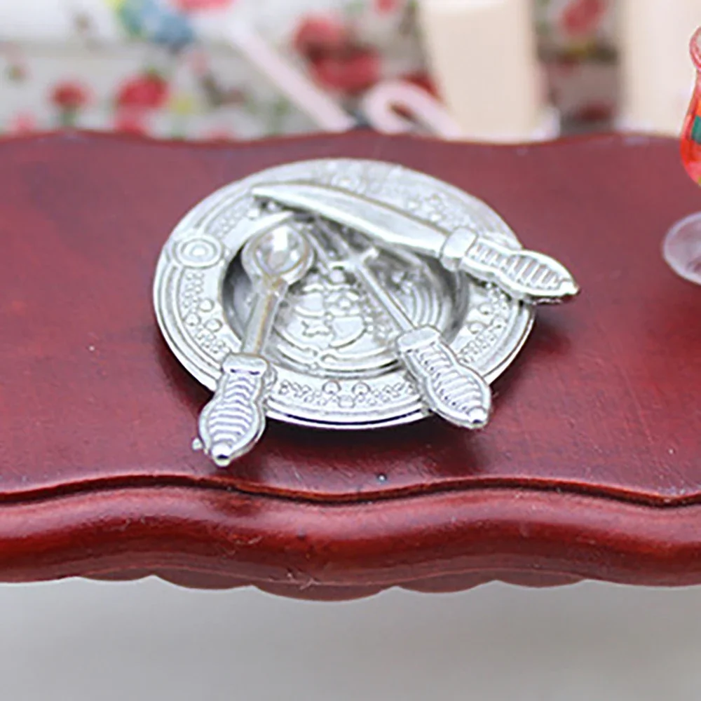 

1/12 Dollhouse Miniature Western Food Dishes Mini Knife Fork Plate Model Toy for Doll House Accessories Decoration ob11 bjd