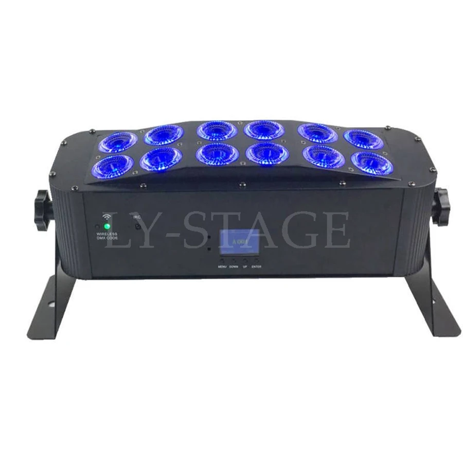 Hot Selling Wall Washer Led 6in1 Smart Dj Wifi Control Battery Powered 12x18W Rgbwa Uv Wireless Dmx Uplight