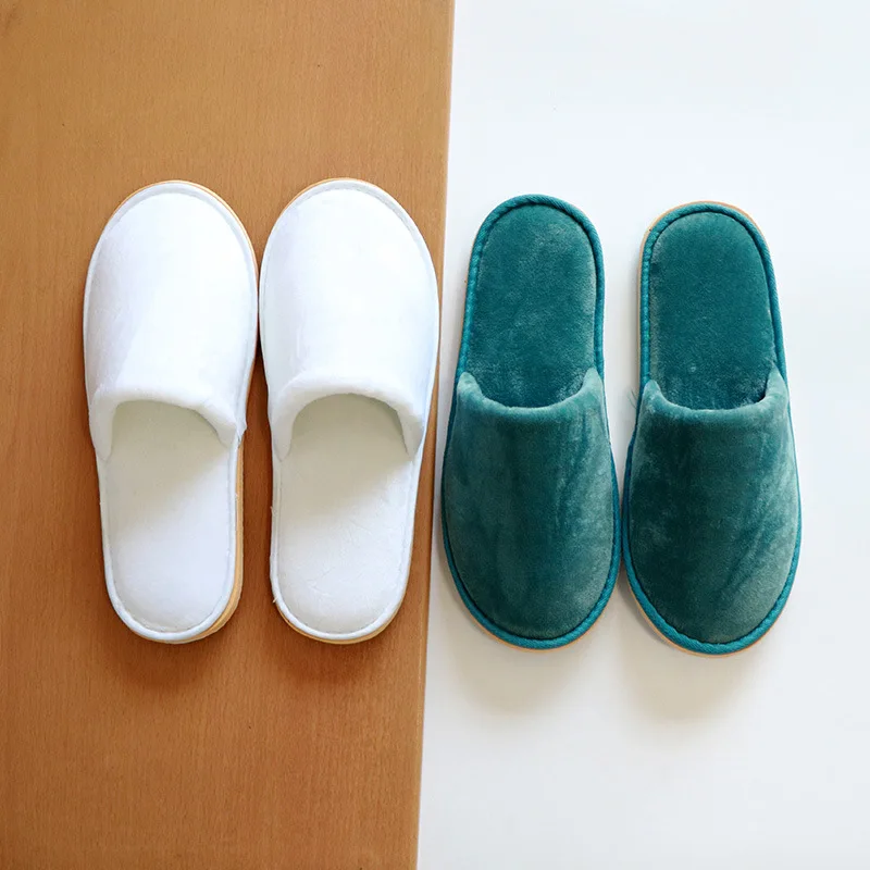 Hotel Slippers Five-Star Non Disposable Thickened Indoor Wood Floor Soft Bottom Quiet Domestic Hospitality Japanese Style Shoes