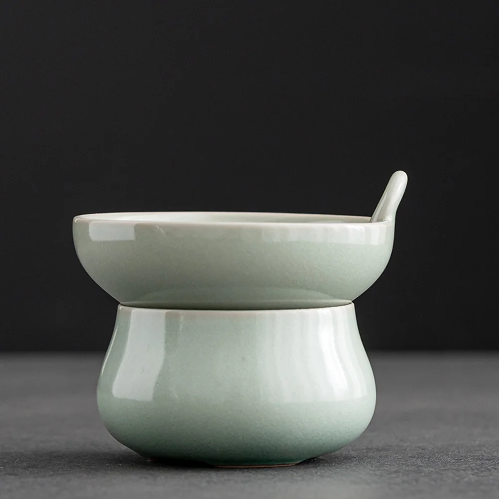 

Drip Tea Infuser Strainer Household Accessories Home Ceramic Leaf Filter Residue