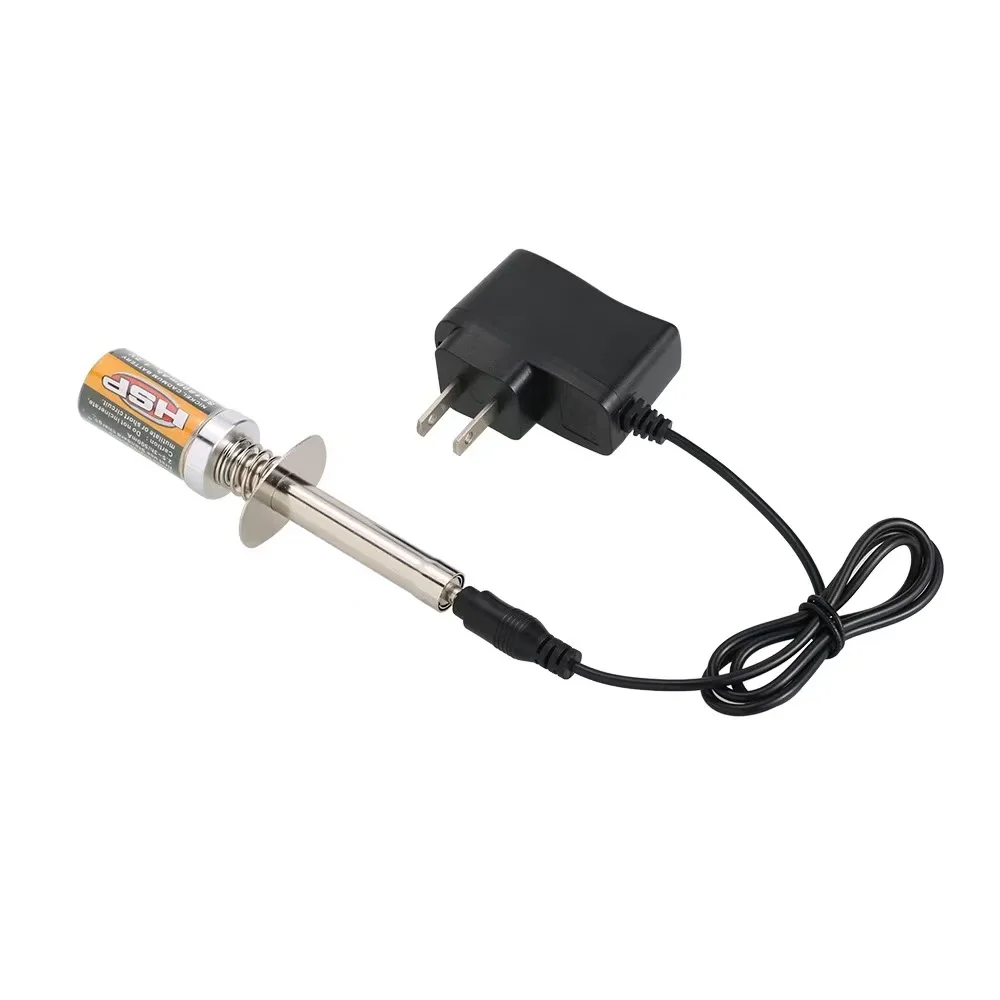 Kit de Encendido con Bujía Incandescente y Cargador para Autos RC Nitro 1/8 1/10, Botella de Combustible, Herramienta, Repuestos para Motores Nitro Redcat HPI HSP