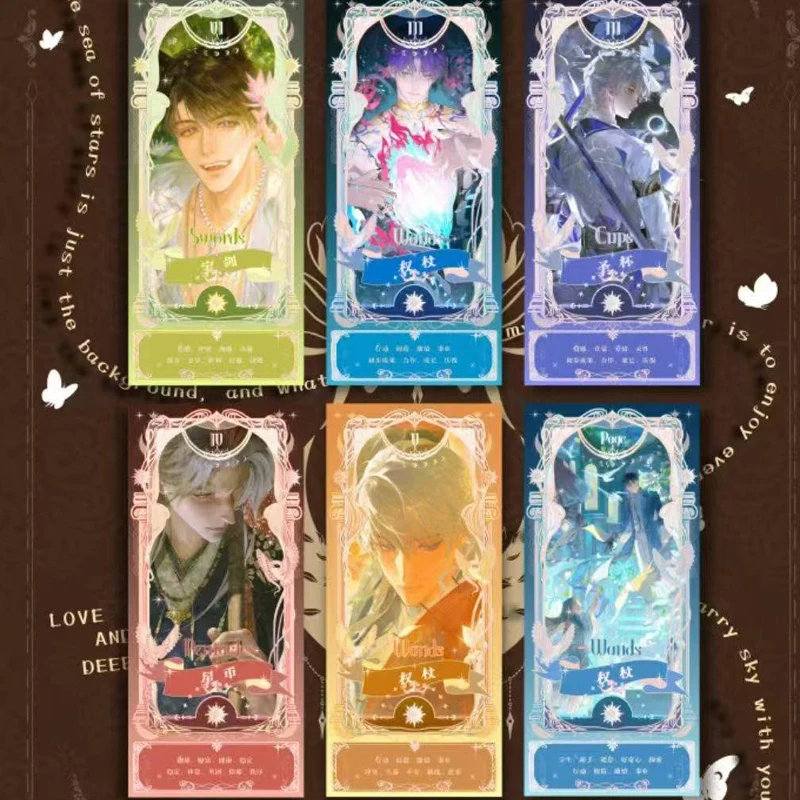 Boîte de Collection Love And Deep Space, cartes de Tarot, Love Fortune Teller Zayne Rafayel Sylus Anime Girl Gacha, vente en gros