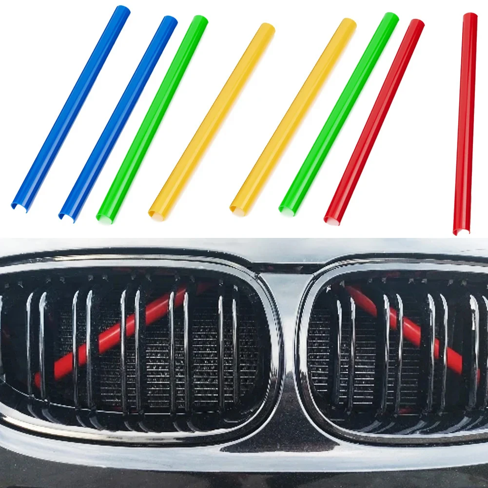 Estilo deportivo de coche para BMW 5 Sereis E60 E65 E66 tiras embellecedoras de rejilla delantera accesorios de coche