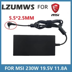 230W 19.5V 11.8A 5.5*2.5MM Laptop Adapter Charger For MSI A12-230P1A  A17-230P1A  GS65 GS66 GS75 STEALTH-248 P65 Power Supplies