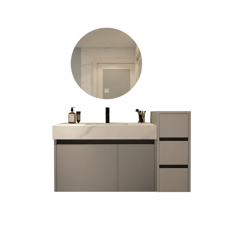 High-grade stainless steel bathroom cabinet combination sanitary face room wash basin sink sink sanitary ware stone slab