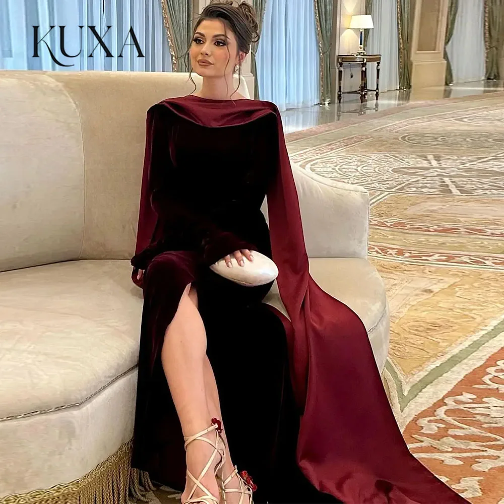 saudi arabia evening dresses Saudi Arabia Luxury Long Sleeve Evening Dresses 2026 Beaded Mermaid Muslim  Evening Party Dress Customized Dubai Prom Dresses