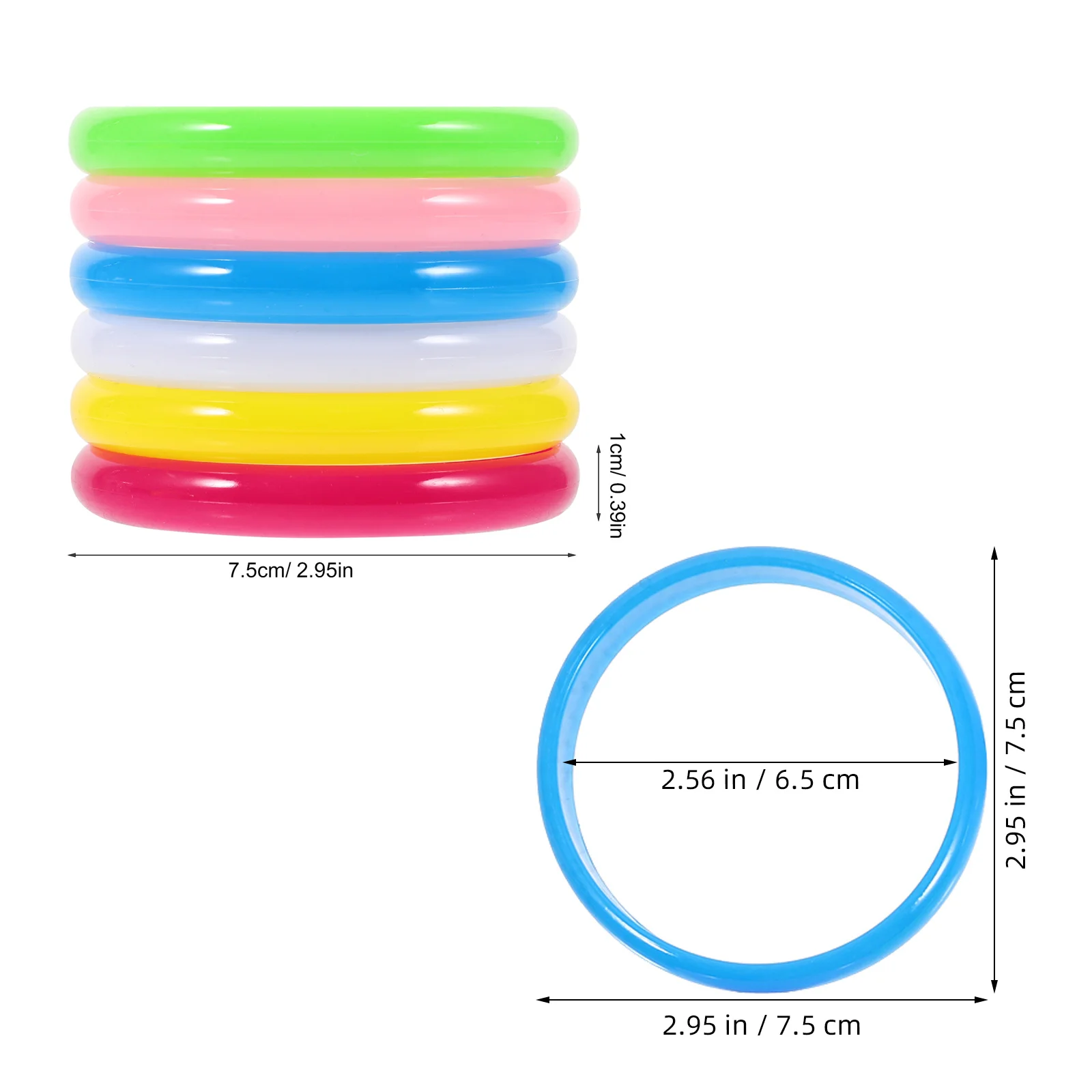 12 stuks snoep kleur plastic armbanden set geen scherpe randen kinderen veilige sieraden voor meisjes vrouwen mode pols decoratie