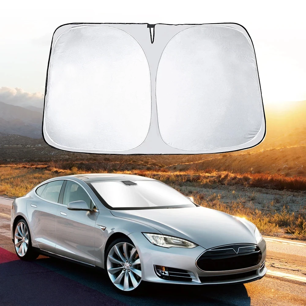 

For Tesla Model 3 Model Y Car Windshield Sunshade Cover Front Window Sun Shade Visor Auto Interior Accessories UV Protection