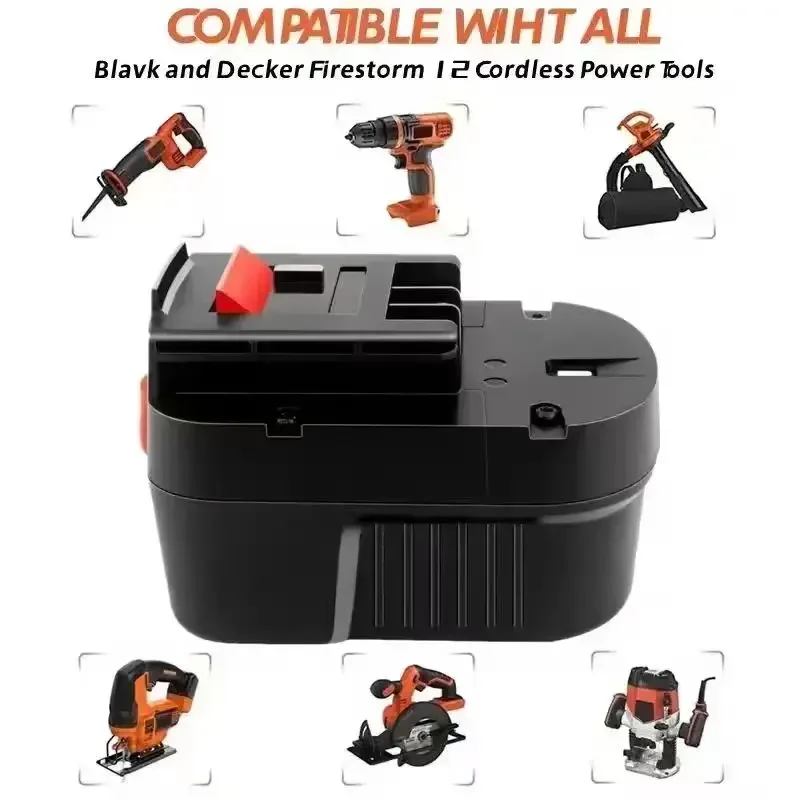🎠~12V 4000/5000/6000mah Rechargeable Tool Battery forBlack&Decker A12 A12EX FSB12 FS120B A1712 HP12K HP12 Ni-MH Drill Battery