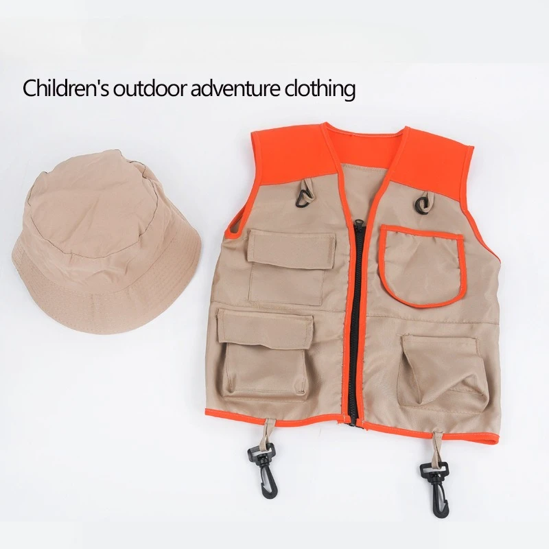 

Children's Outdoor Adventure Clothing Tool Clothing Home Play Role-playing Tools Vest Set Camping