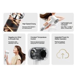 Xiaomi mijia h501 eğer saç kurutma makinesi ve yüksek hız 62 m/s) rüzgar hızı (negatif iyon bakımı saç, 110,000 rpm için bir profesyonel kuru-220 v güç versiyonu cn 8 en çok satan iş saç bakımı-no. 1