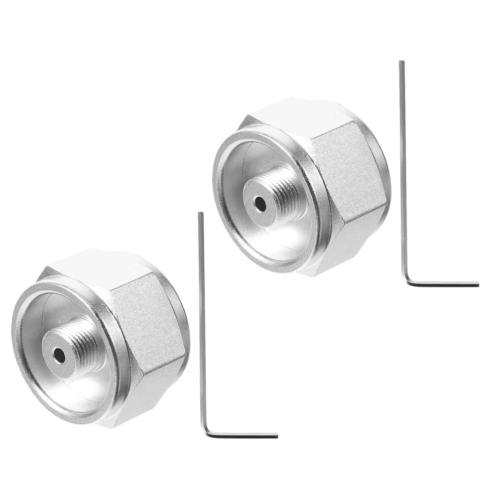 

2pcs Stove Converter Head Camping Gas Cylinder Outdoor Adapter BBQ Connector 6061 Aluminum Bottle Adaptor Propane Tank Parts