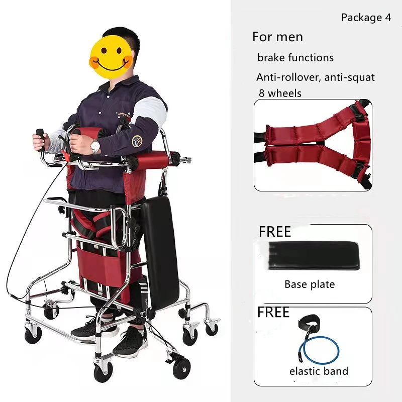 Walking Devices Assist Walker Rehabilitation Trainer Lower Limb Standing Frame For Disabled Elderly Stroke Hemiplegia Walker