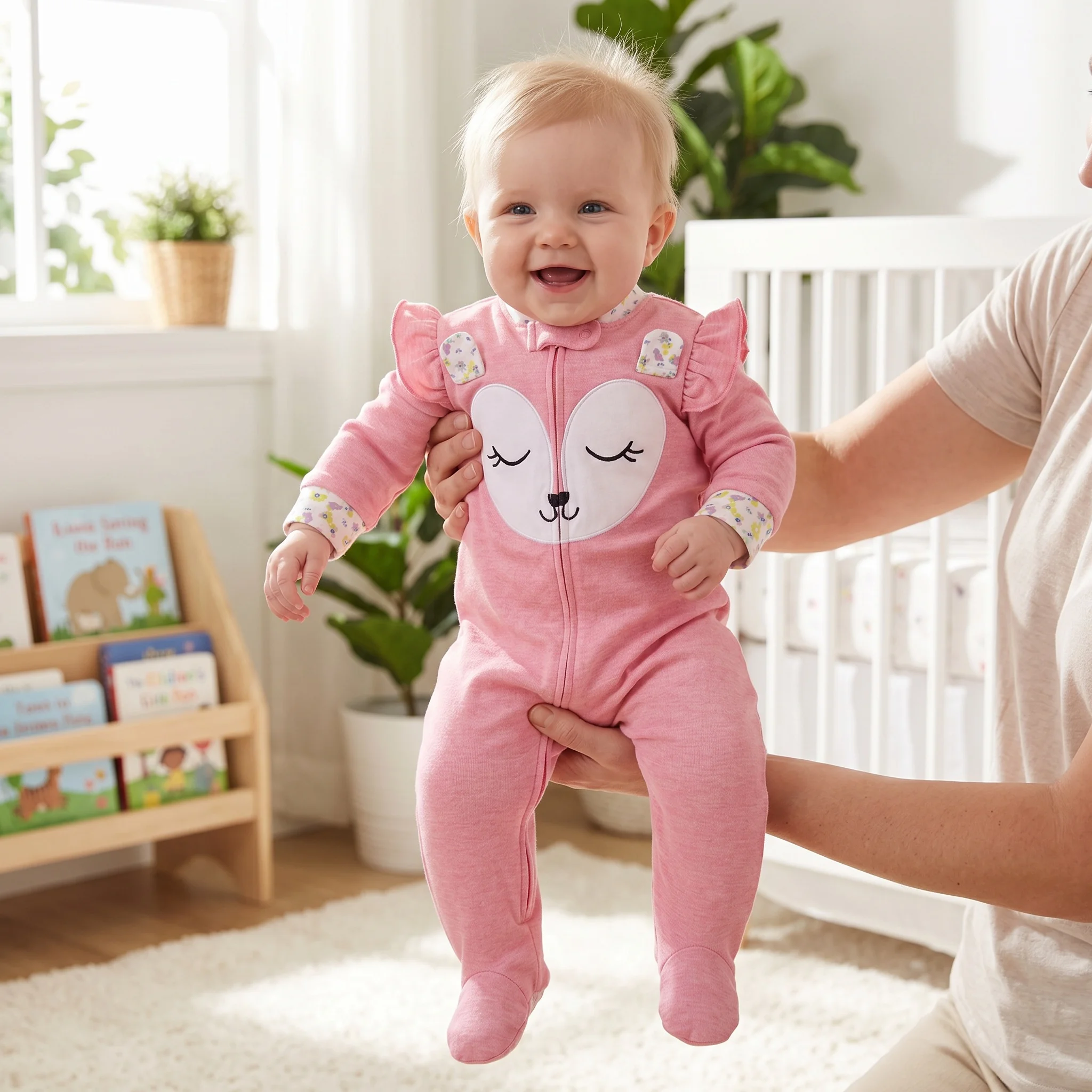 Romper Bayi Katun Murni dengan - Cotton Baby Onesies Zipper ulasan dan harga