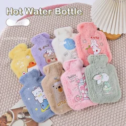 500ML Cartoon Warm Hot Water Bottle Bag Girl Warm Belly Warmer Filled Mini Explosion-proof Portable Winter Reusable Hand Warmer