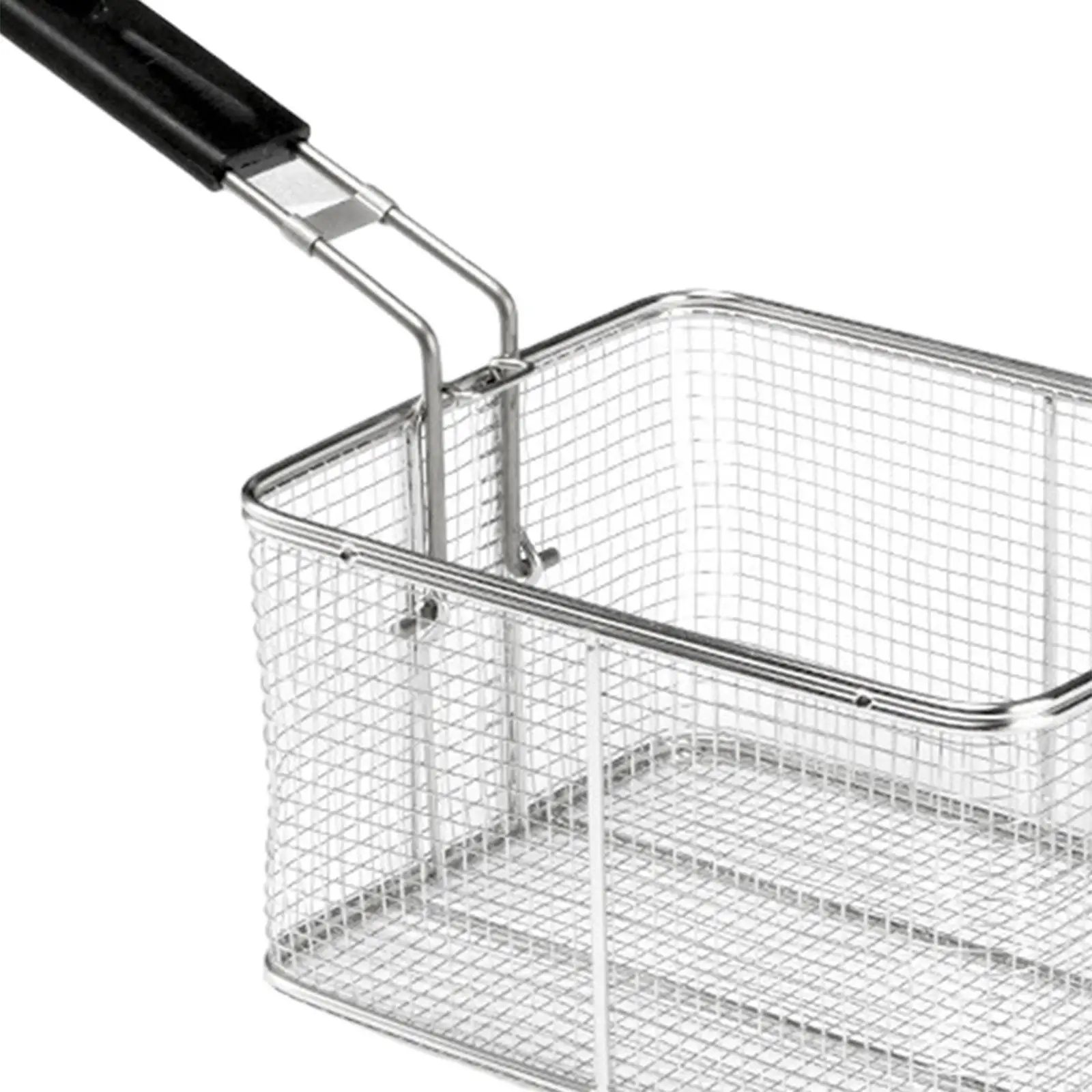 Deep Fry Basket Strainer Basket Multipurpose Kitchen Cooking Tool with Handle Frying Basket for Restaurant BBQ Home Party