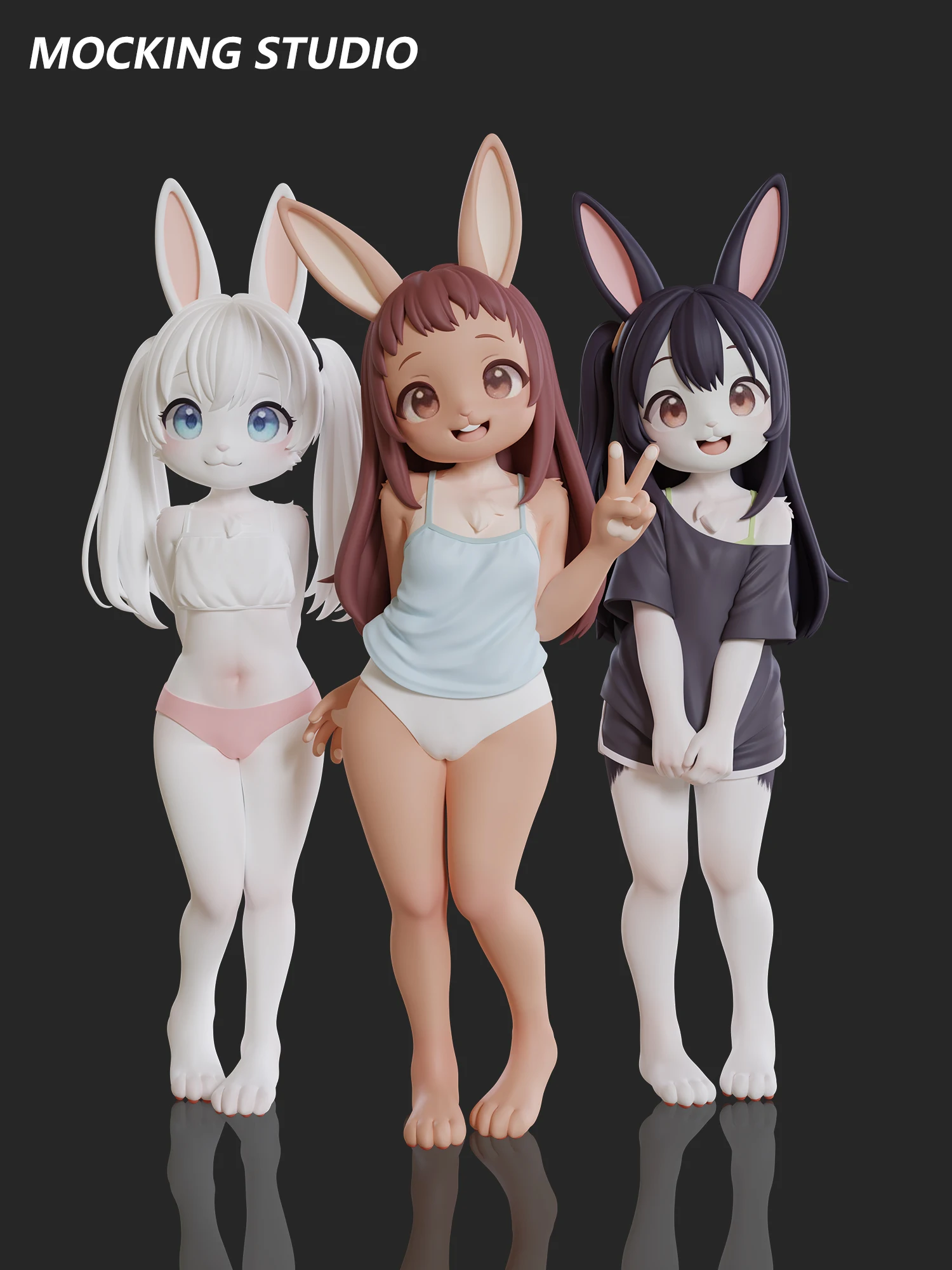 Original Yutopia Fish Girl GK Model Toy 10cm Collectible Anime Figurine Import PU Resin Customizable Cute Little Girl Toy