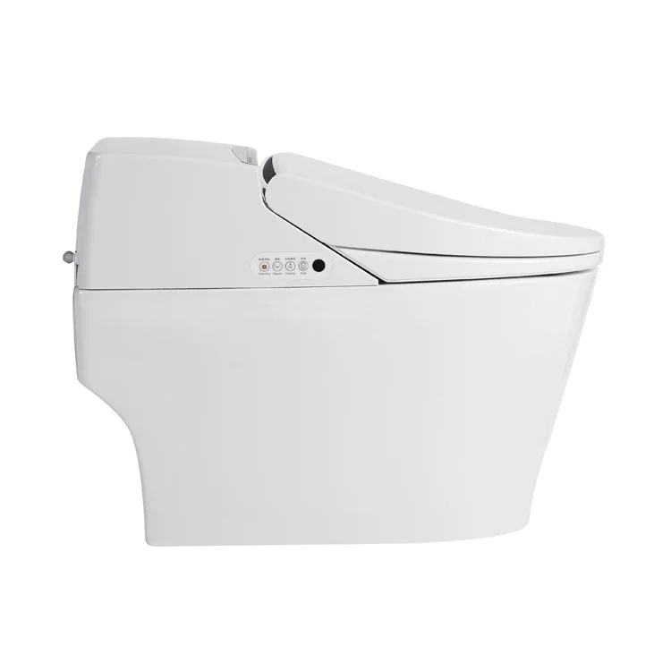 Newly  hotel self clean drying heated automatic flush wc ceramic inodoro inteligente bathroom automatic toilet bowl smart toilet