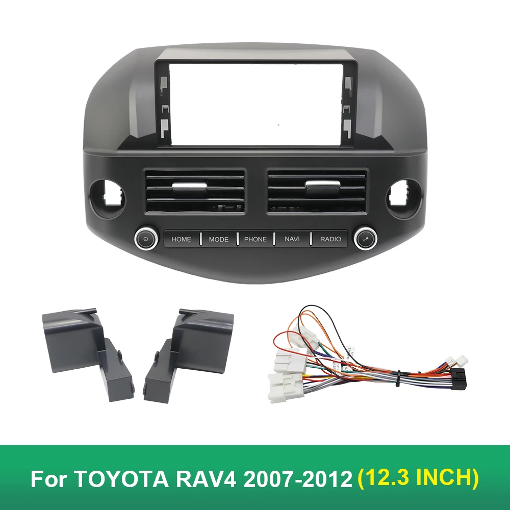 

12.3 Inch 31.242cm for TOYOTA RAV4 2007-2012 Car Multimedia Player Auto Radio Frame Android Radio Dash Fitting Panel Kit