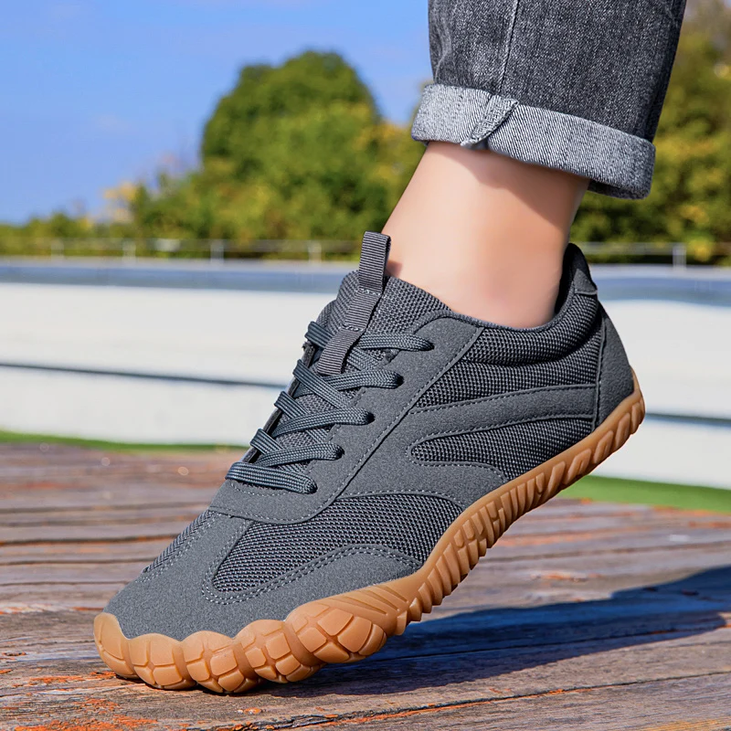

Wide Toe Box Barefoot Shoes Men Minimalist Zero Drop Lightweight Breathable Walking Sneaker Wide Width Comfort Shoes for Bunions