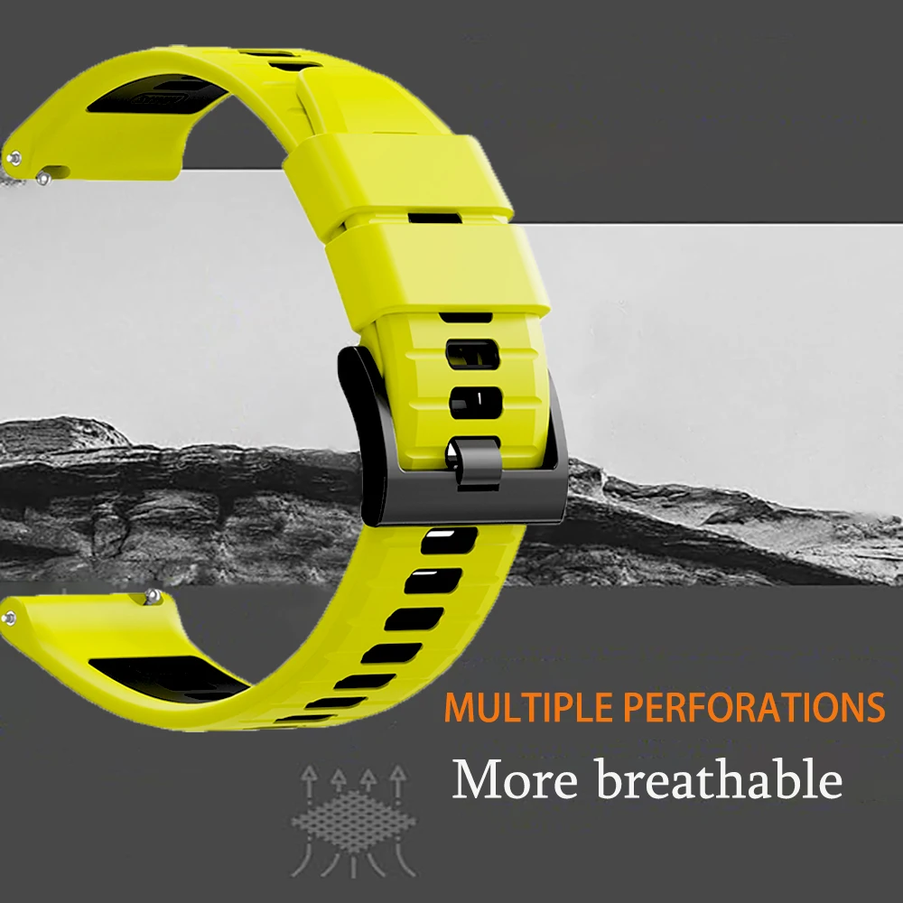 Mode Silikon Armband 24mm Casual Strap Atmungsaktive Smartwatch Zubehör Für Suunto Uhr 9/9 Baro/7/D5 weiche Fitness Band
