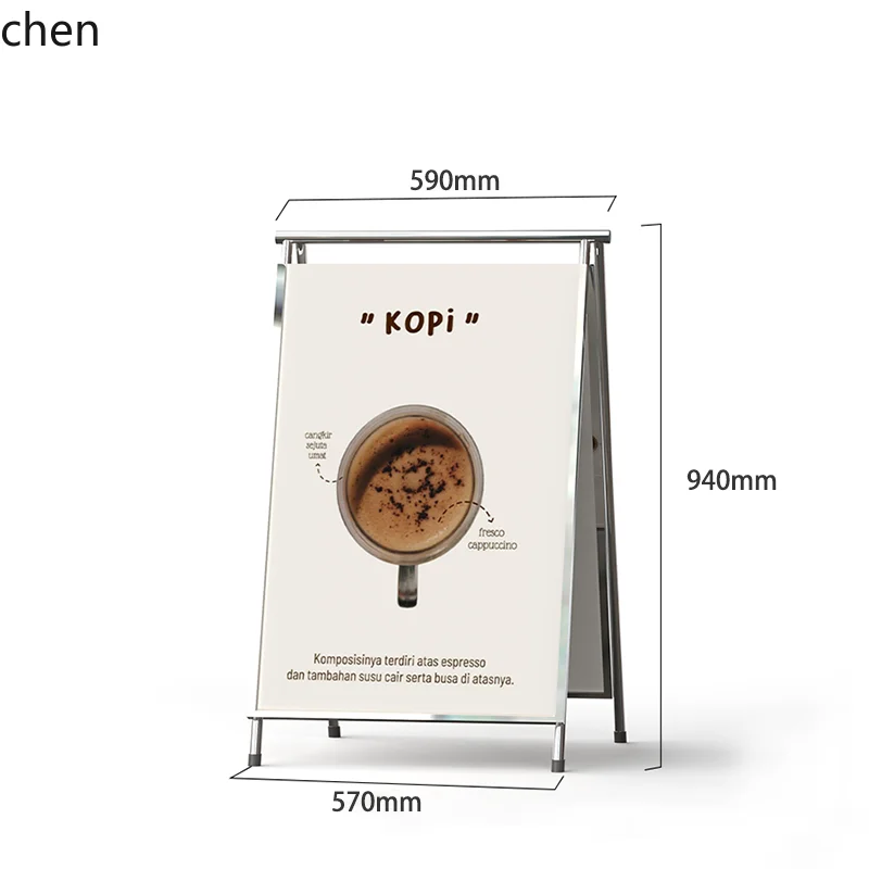 PYH Simple Modern Outdoor Floor Standing Vertical Internet Celebrity Coffee Shop Homestay Sign