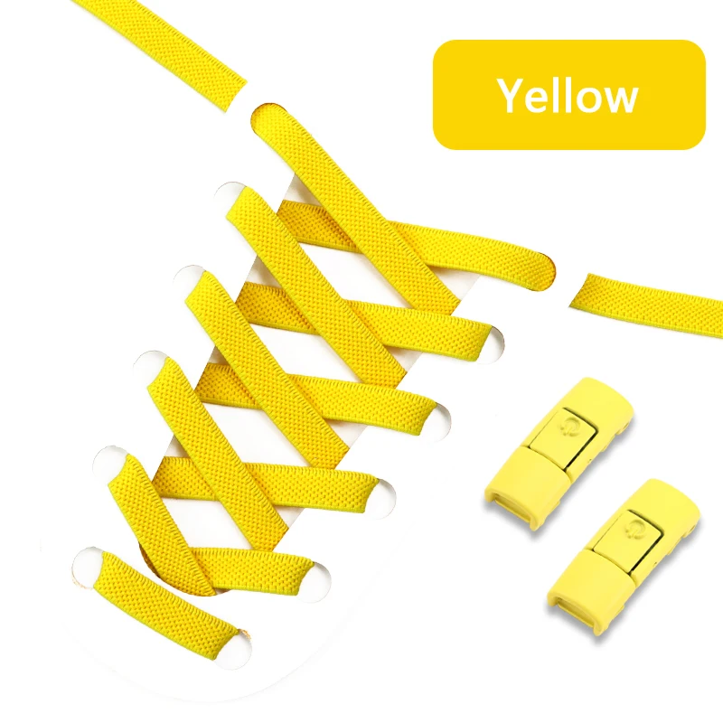 Kleurrijke Press Lock Geen Stropdas Schoenveter Elastische Schoenveters voor Sneakers Sport Tieless Elastische Veters One Size Fit Alle Volwassen Kinderen