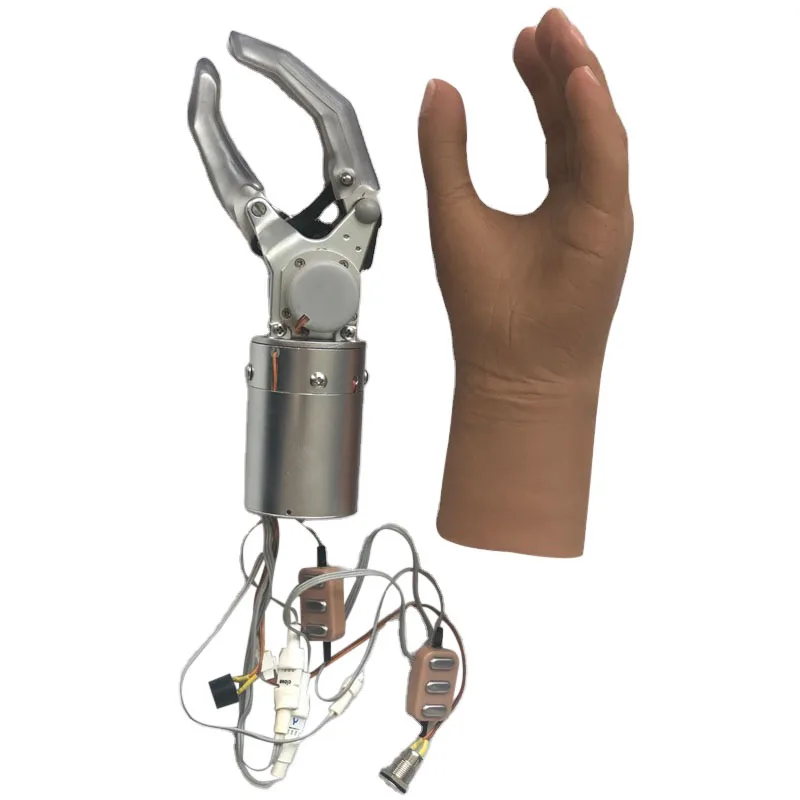 Prosthetic Upper limb Myoelectric hand with two degree of freedom for adult prosthetic foot