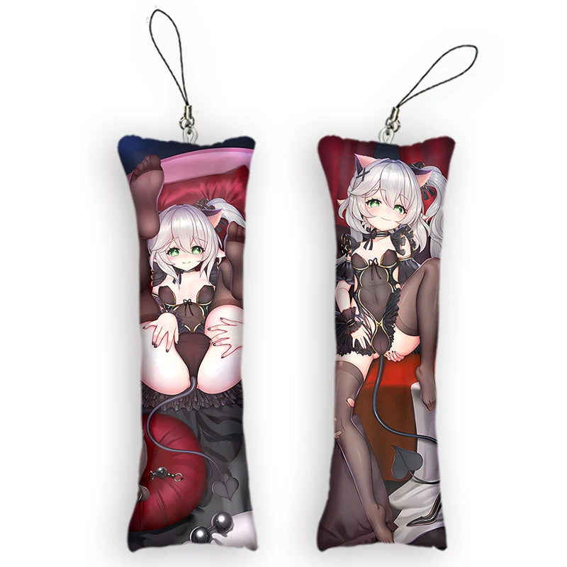 

Genshin Impact Nahida Cute Anime Pendant Key Chain Mini Dakimakura Accessories Small Pillow Bag Otaku Backpack Keyring Pendants