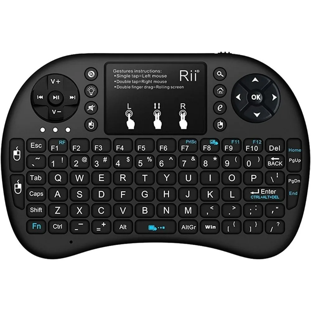 

Mini i8 Mini Keyboard Three color Backlight Computer TV Set Top Box Remote Control 2.4G Rechargeable Wireless Keyboard