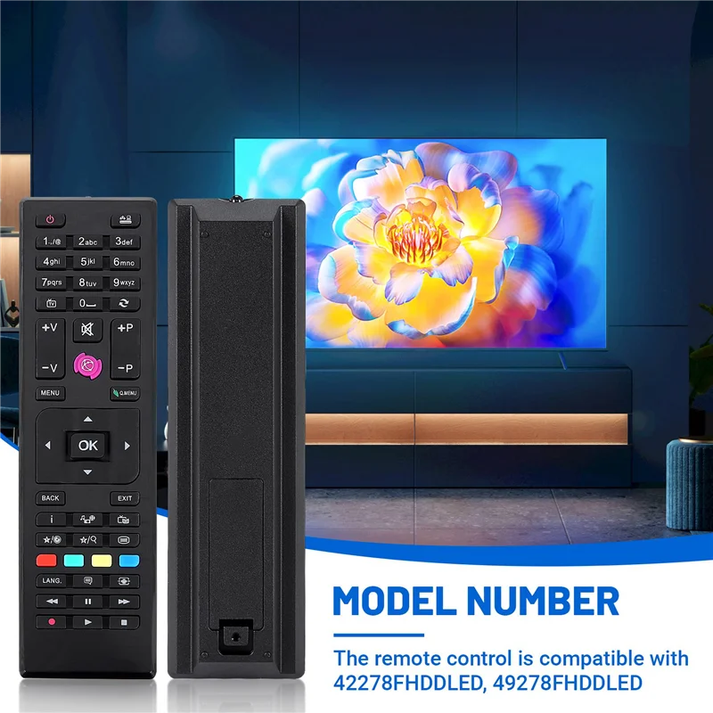 B24B Replaced Remote Control RC4875 Fit For JVC Telefunken LED TV TE32182B301C10