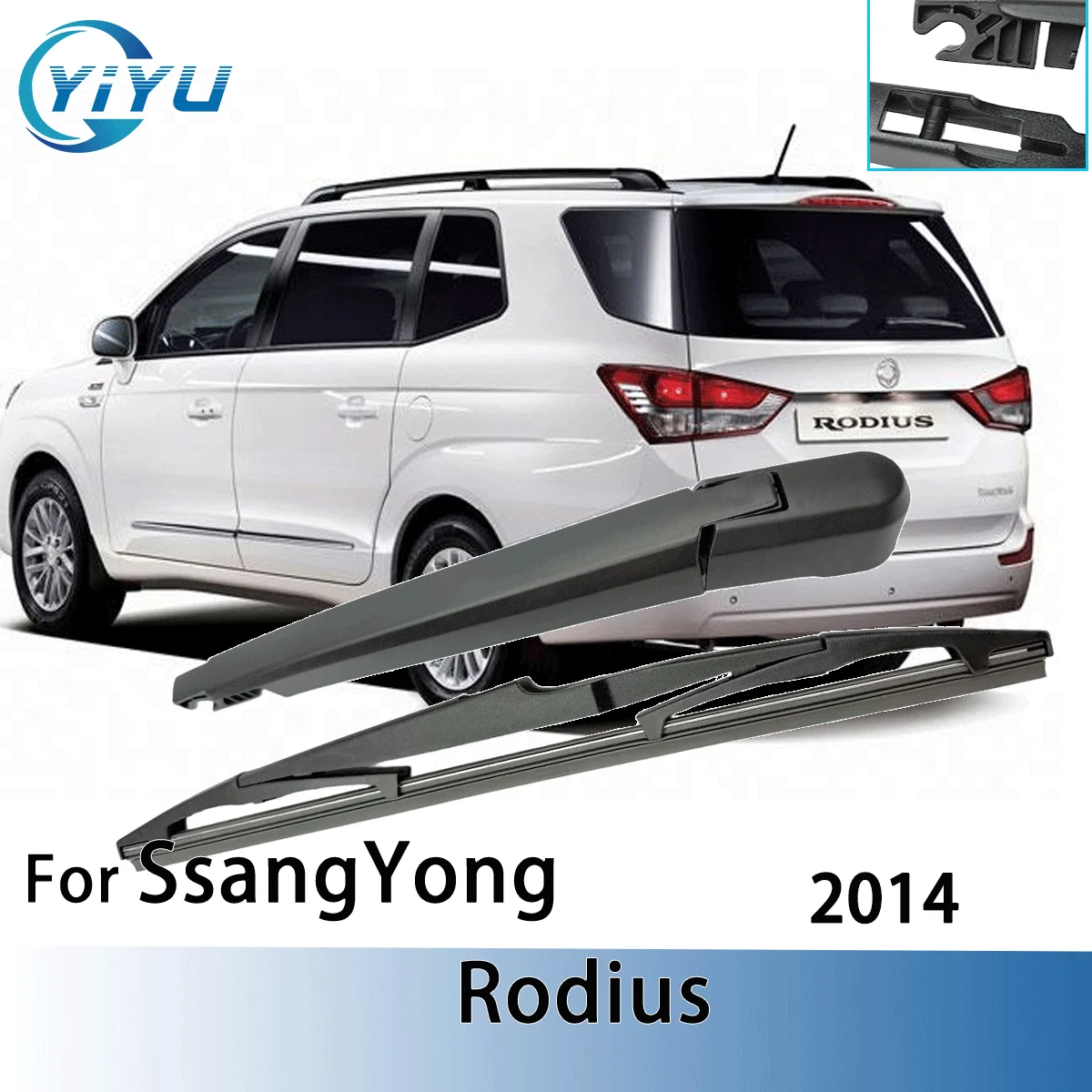 

1/2 шт., комплект рычагов стеклоочистителя заднего стекла для SsangYong Rodius 2014, щетки для дворников лобового стекла