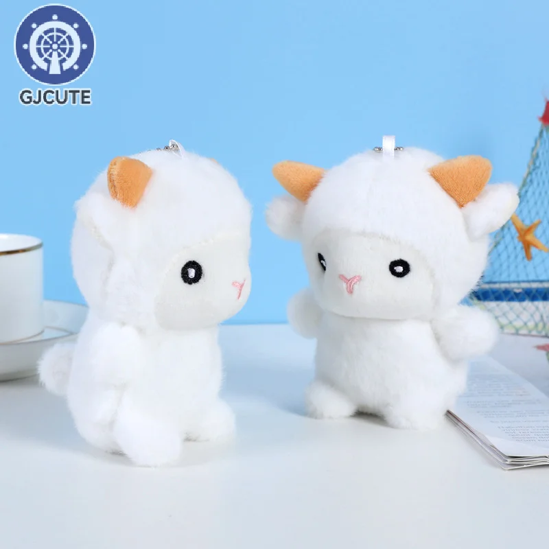 1PCS Little Sheep Keychain Keychain Pendant Cartoon Sheep Anti-lost Adorable Stuffed Little Lamb Key Holder Backpack Accessories