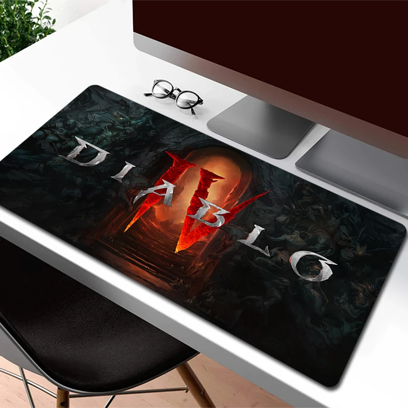 

Diablo 4 Gaming Mouse Pad Locking Edge Carpet Extend Laptop Mousepad Gamer Non-Slip Computer Keyboard Mat Game Rubber Mouse Mat