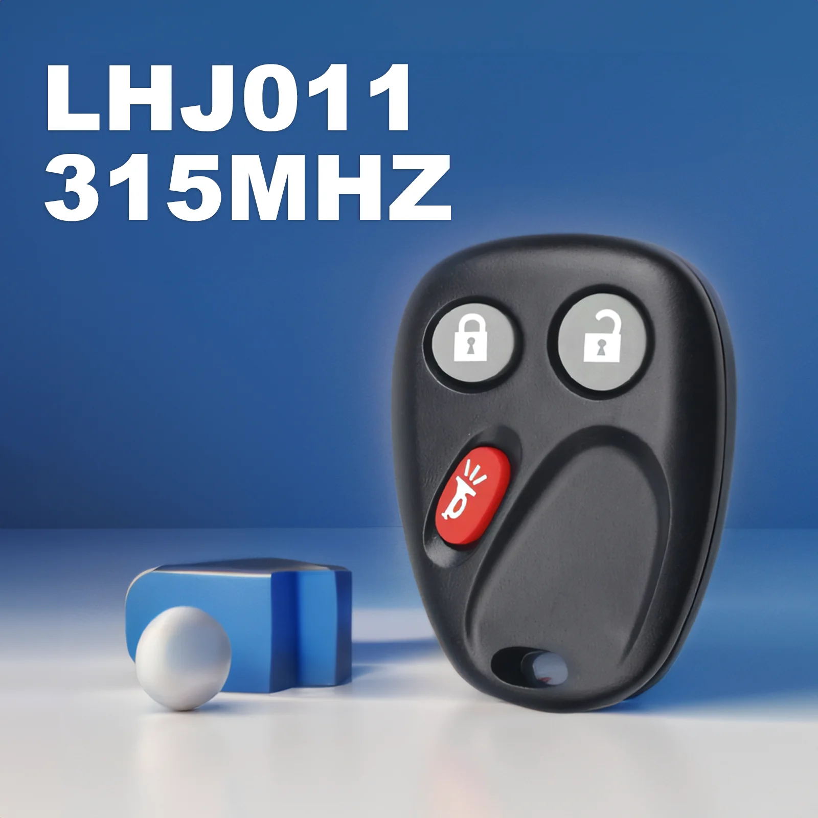 3 Buttons LHJ011 315MHZ Car Remote Key Vehicle Key for Cadillac Escalade Suburban Tahoe GMC Sierra Yukon Hummer H2