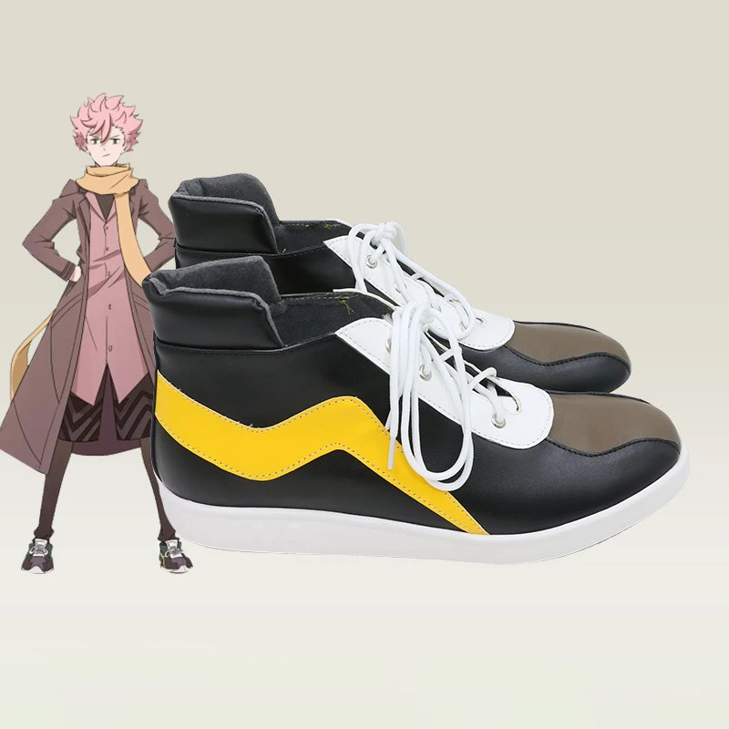 Narihisago Akihito คอสเพลย์อะนิเมะอุปกรณ์เสริมคอสเพลย์ Props รองเท้าหนัง PU ฮาโลวีน Carnival รองเท้าที่กําหนดเอง