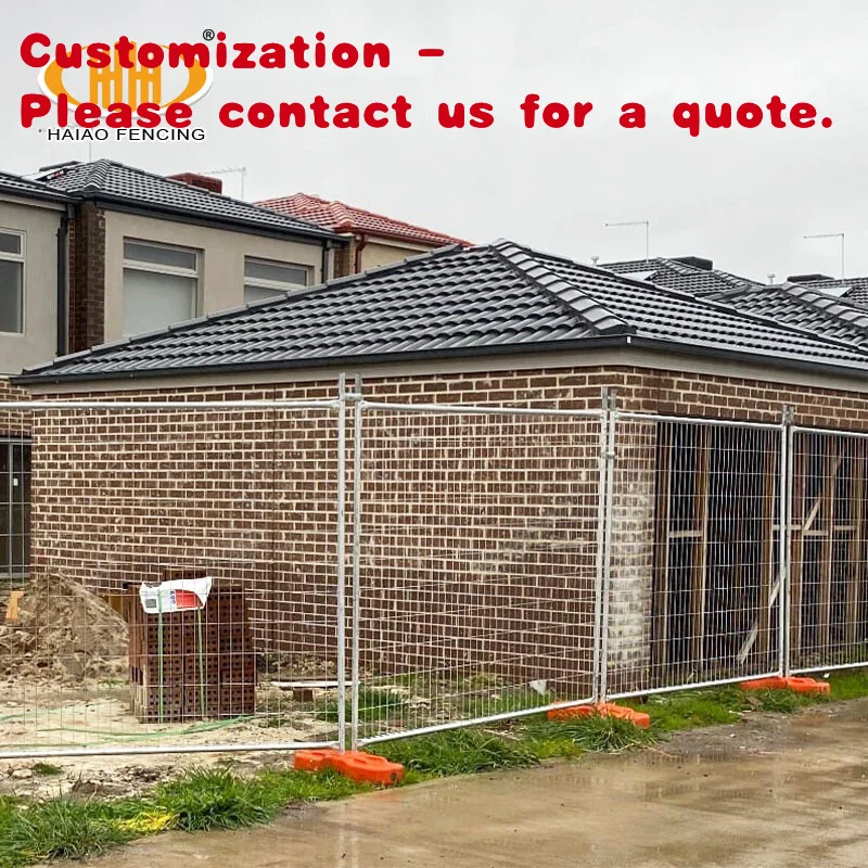 

custom.6 Feet Construction Site Temporary Fencing Australian Standard Hot Dip Galvanized Removable Panels Welded Rot P