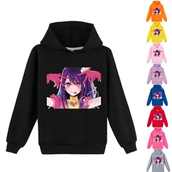 Kawaii Oshi No Ko Hoodie Kids Japanese Harajuku Streetwear Teenager Girls Sweatshirt for Boys Hooded Sweater Children's Clothing