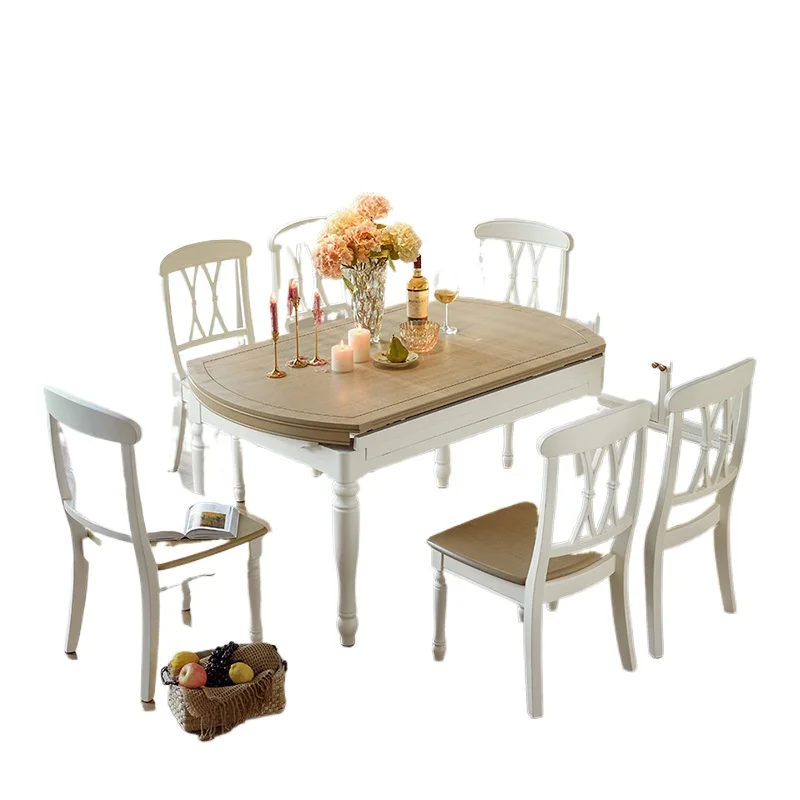 

American white dining table