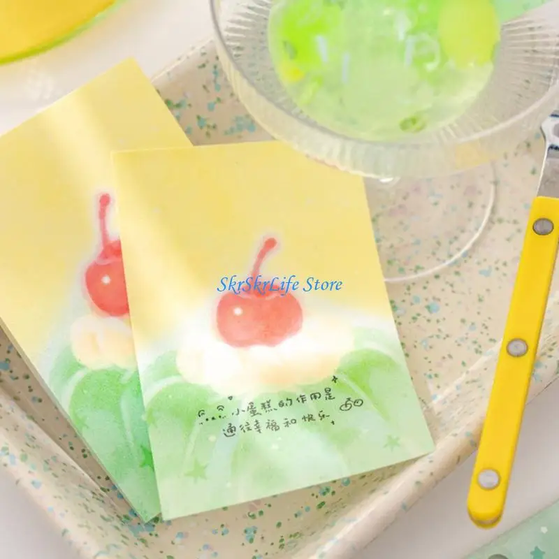 E65E Friendly Paper Creative Hand Painted Notepads for Planner Decorations
