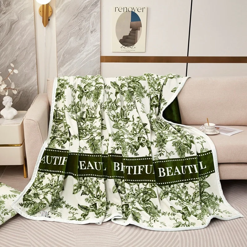 

Новое молочное бархатное одеяло-облако, утолщенное и теплое двухслойное одеяло для сна, домашнее фланелевое толстое одеяло