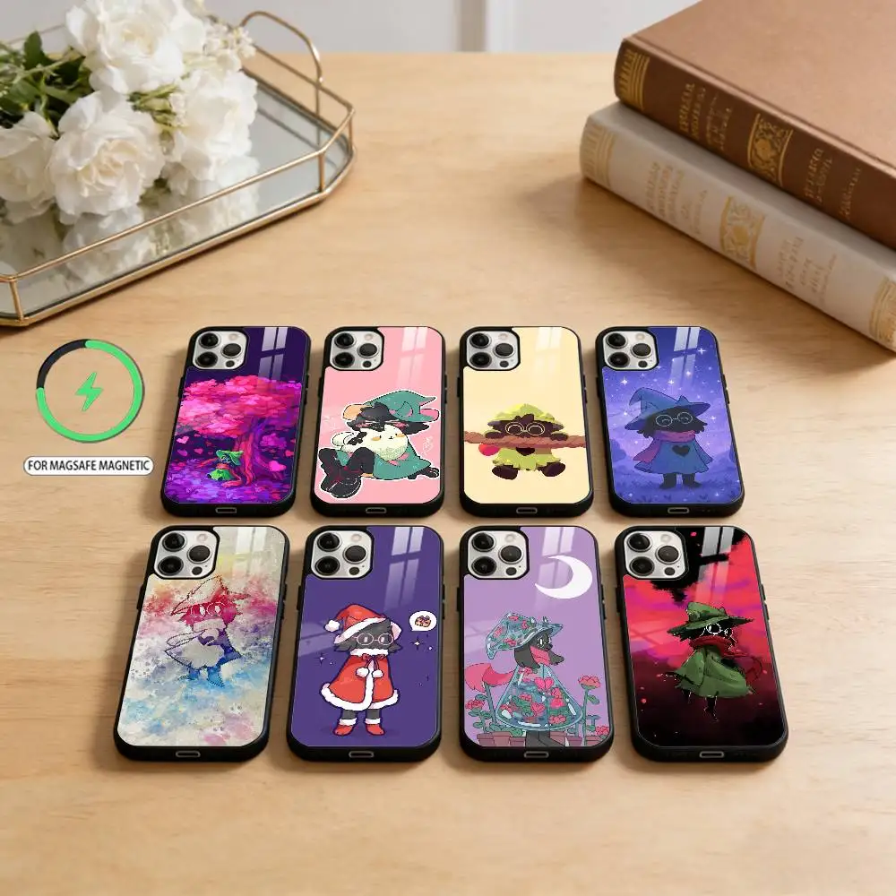 

D-Deltarune R-Ralsei Phone Case For iPhone17,16,15,14,13,12,11 Plus,Pro Max Magnetic For Magsafe Wireless Charging